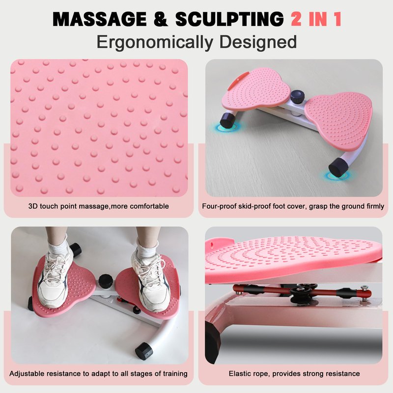 Liznkjious Waist Twister Machine Exercise,Waist Twisting Machine - 260 lbs Ab Twist Board with Adjustable Resistance Bands, Twist Exercise Machine for Core Workout & Waist Slim, Home Gym Equipment for Women & Men