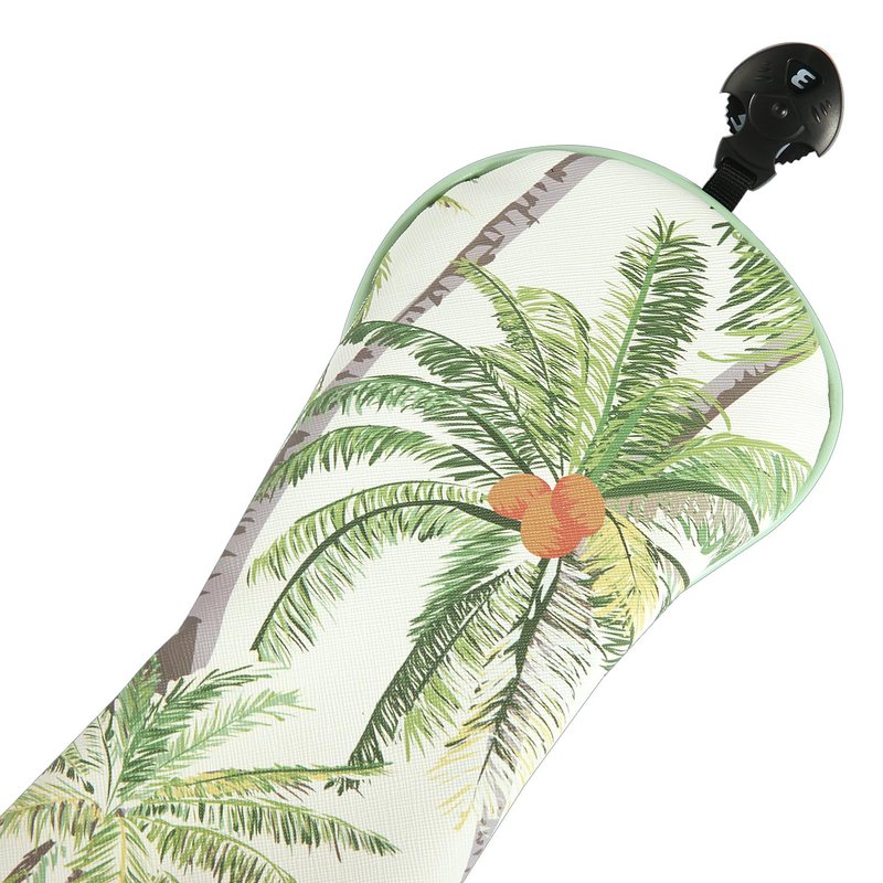 SHABIER Green Golf Head Cover Beautiful Tropical Palm, Vintage Hawaii Style Golf Head Cover for Fairway Club