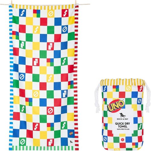 Dock & Bay Beach Towel - Quick Dry & Sand Free - Extra Large, Lightweight, 100% Recycled - Wild Card (200x90cm)