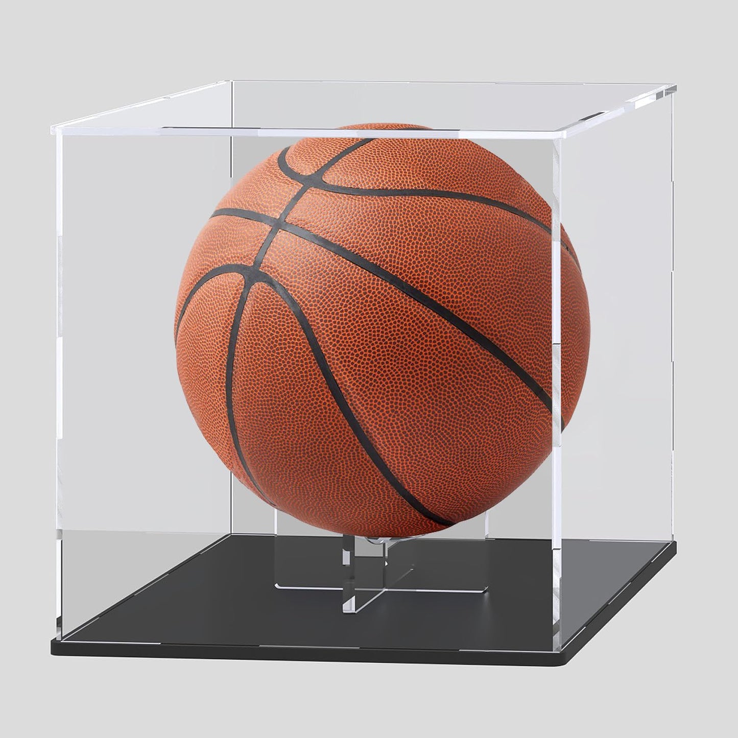 HEMYLU Ball Stand 4-Pack, Acrylic Display Stand for Football Basketball Soccer Volleyball Rugby, Ball Display Holder for Storage and Displaying