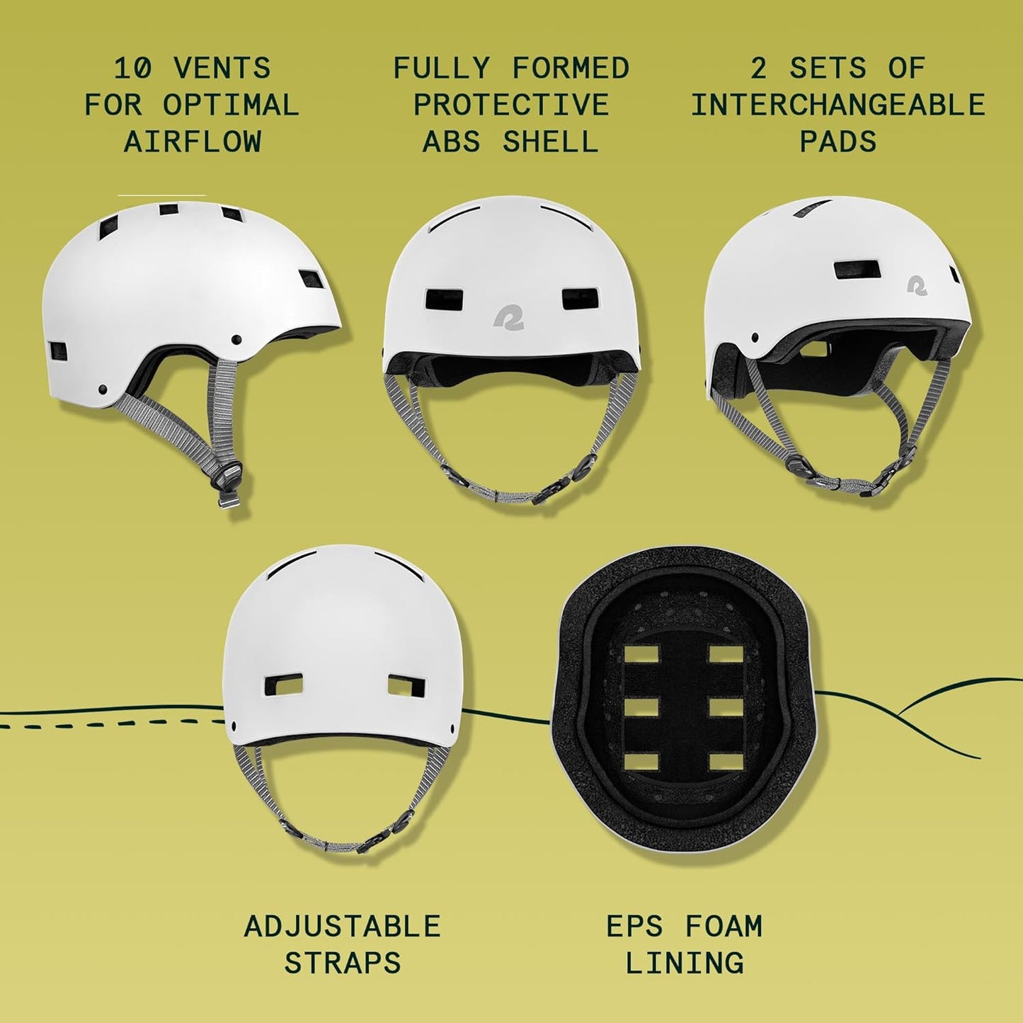 Retrospec Dakota Adult Bike Helmet - Multi-Sport Protection with 10 Vents & Washable Padding | Unisex Design