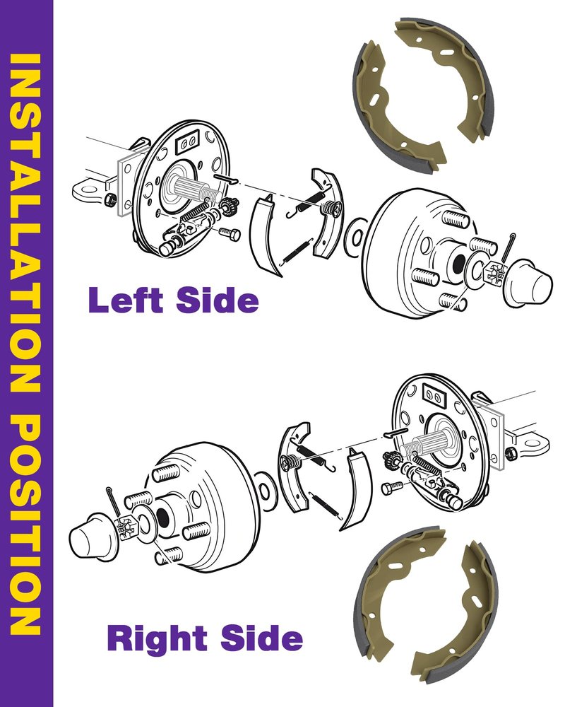 Golf Cart EZGO Brake Shoes and Spring Kit Assembly for EZGO TXT Medalist, Golf Cart Brakes Shoes Pads for 1996-Up Workhorse 94-06 Yamaha G2-G22, EZGO Replacement Parts OE# 27943G01 70795G01 27944-G01