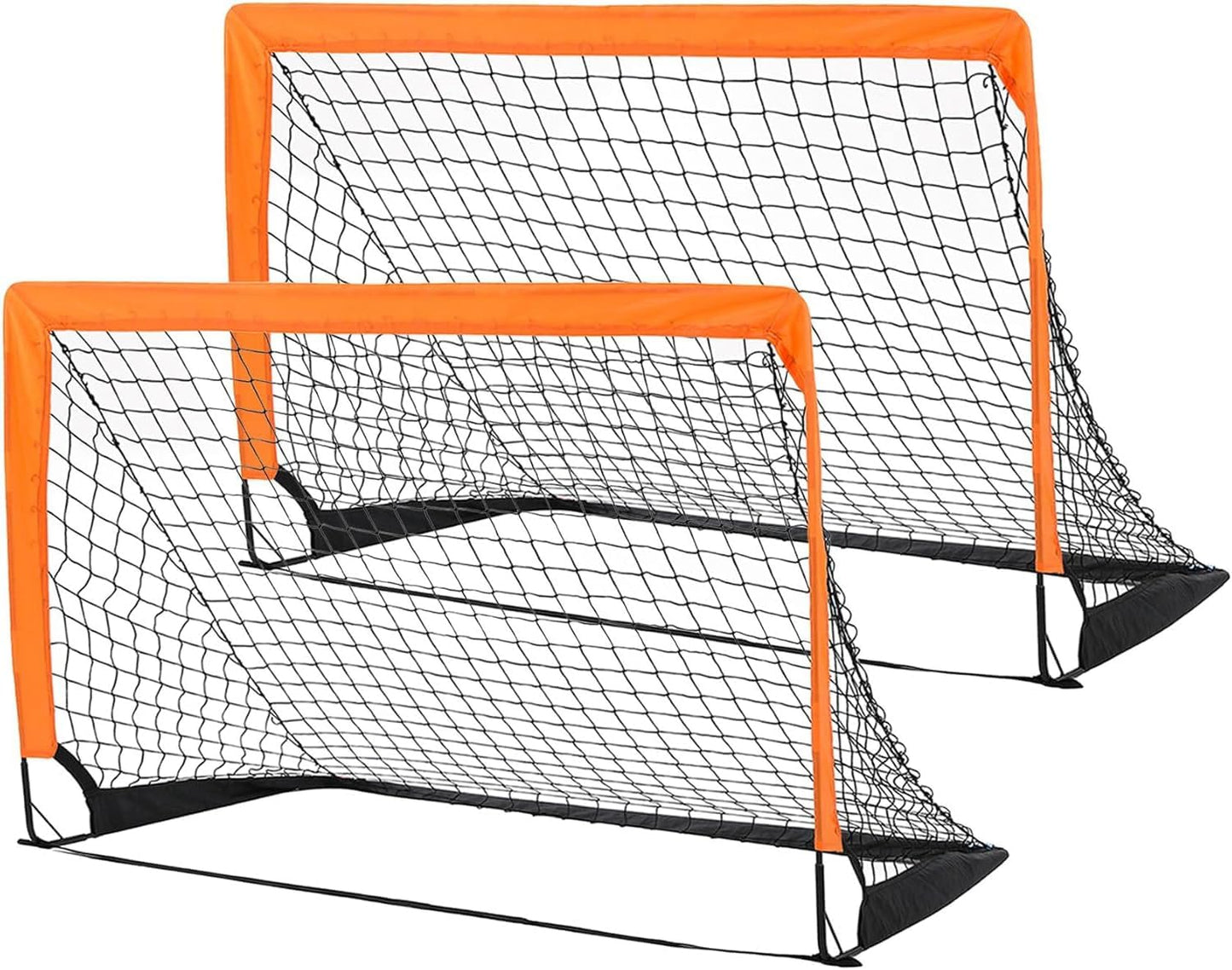 Regine Switzerland 2-Pack Soccer Goals - Pop Up Folding Mini Goals for Indoor/Outdoor Practice | 4’ x 3’ Size