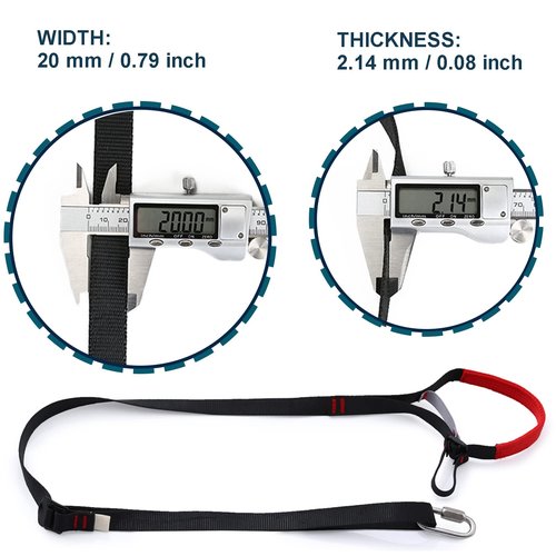 WILDKEN Adjustable Climbing Ascender Sling Foot Loop Ascender Webbing Sling for Outdoor Mountaineering, Rock Climbing, Expedition, Caving, Rescue and Aerial Work