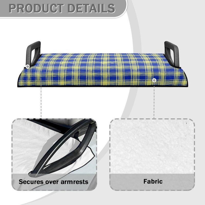 penstroll Golf Cart Seat Cover – Royal Tartan Plaid Towel Seat Protector, Breathable Microfiber Comfort Design, Universal Fit for EZGO Club Car Yamaha, Washable Golf Seat Cover for Men