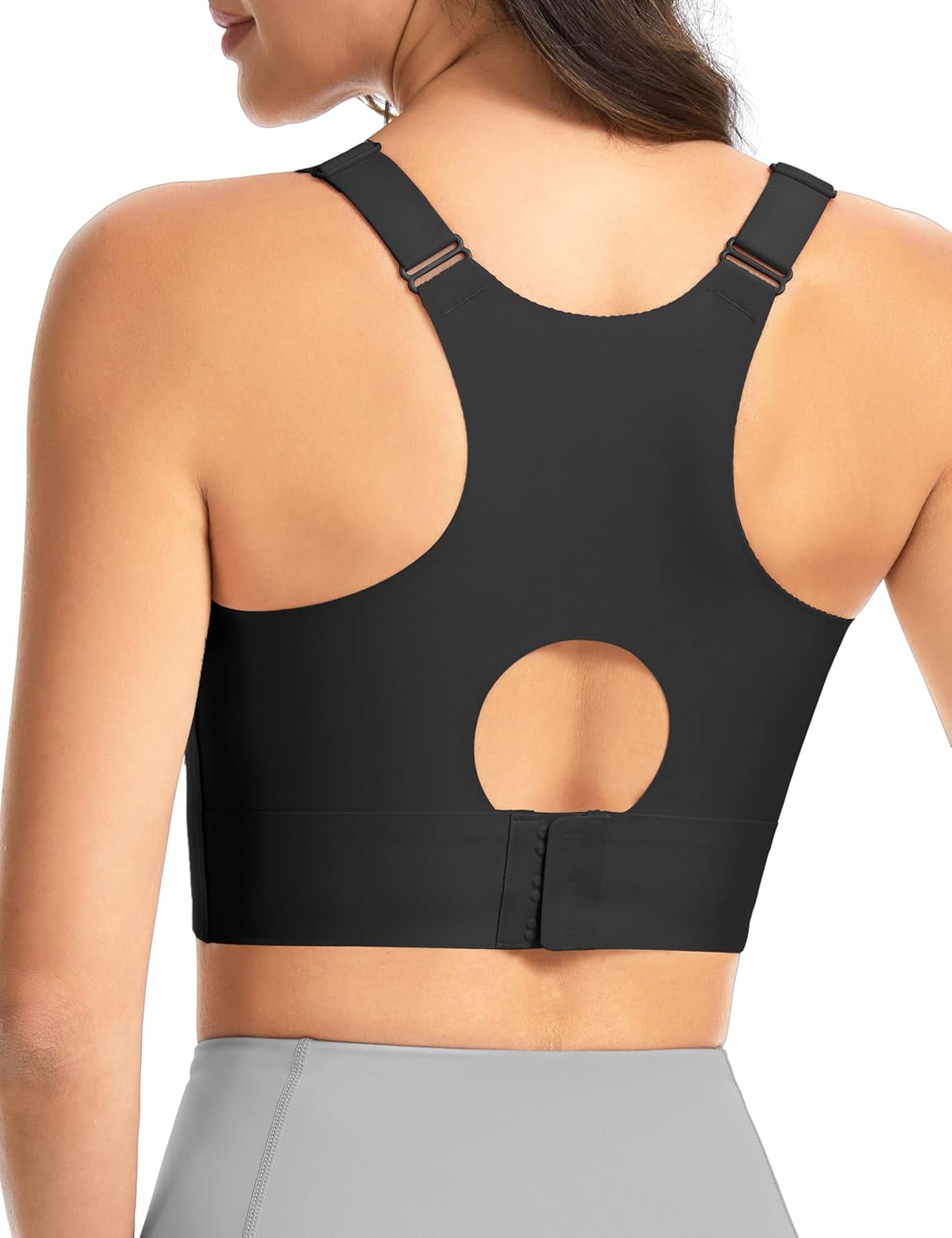 The Gym People Women's Wireless Push-Up Bralette - Comfortable Seamless Racerback Design