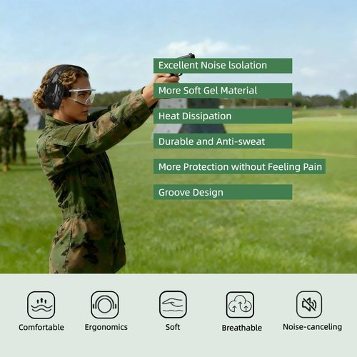 Howard Leight Gel Ear Pads - Replacement Cushions for Impact Sport, Pro, Sync & Lightning Earmuffs