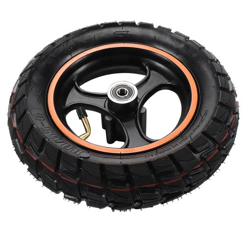 80/65-6 Scooter Tire,Front tires Wheel Aluminium hub, 10 Inch Replacement Thickened Pneumatic Tyres for Electric Scooter 255x80 10x3.0 scooter inner tubes(off road)