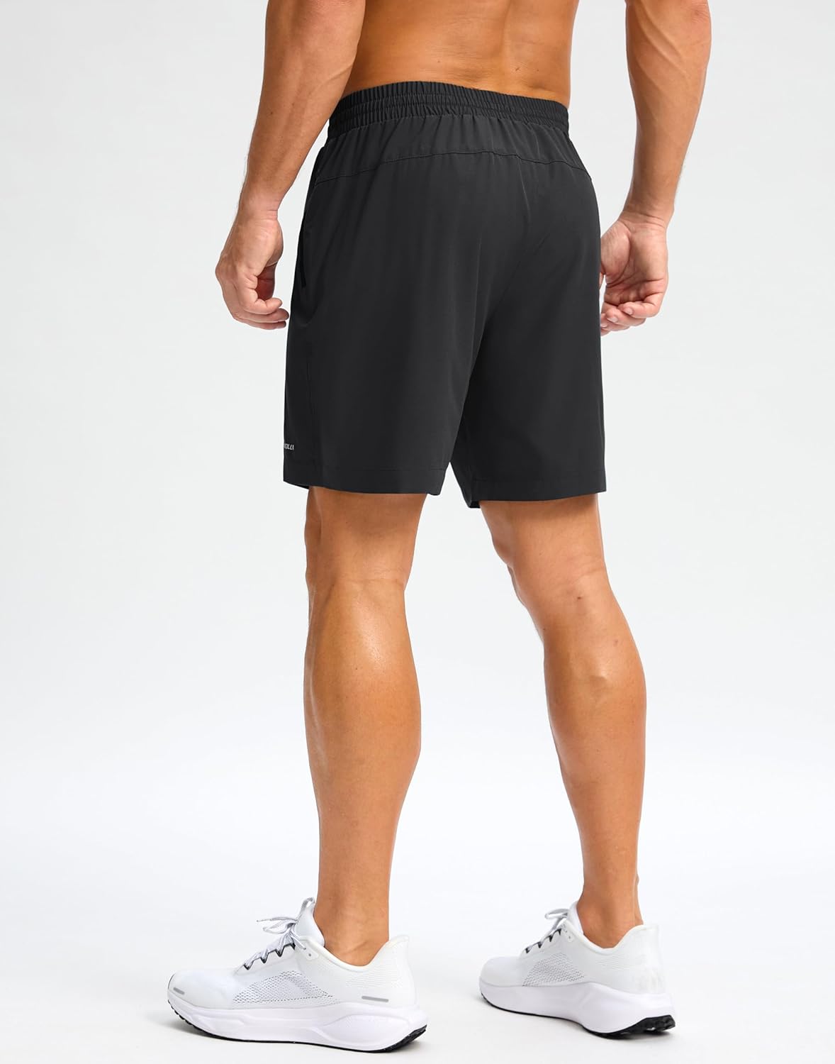 Pudolla Men's Athletic Shorts - Lightweight Quick-Dry Gym Shorts with Zipper Pockets | 5"/7"/9" Sizes
