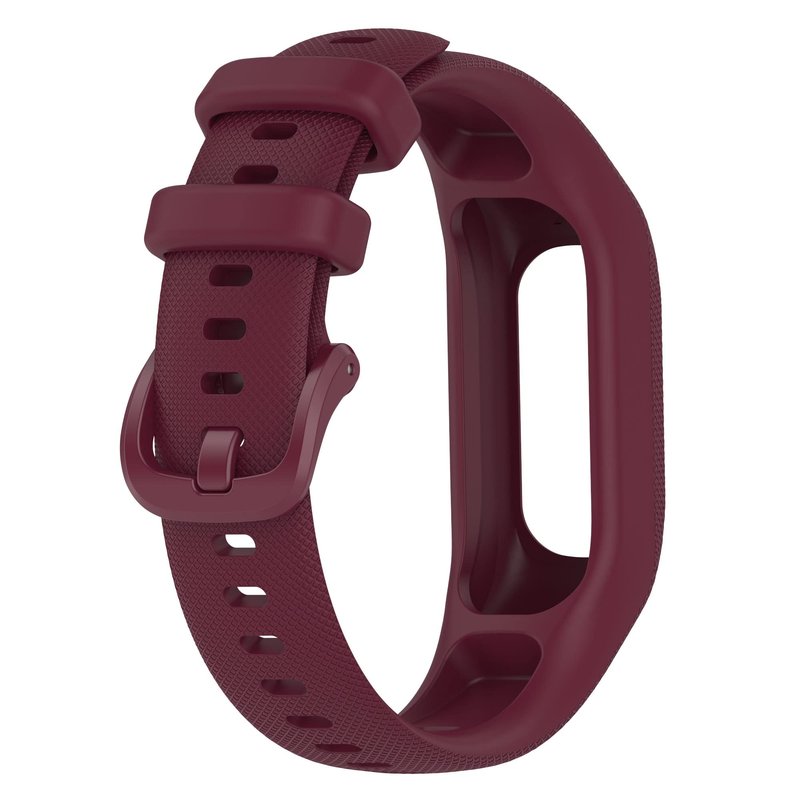 Sport Bands Compatible with Garmin Vivosmart 5, Soft Silicone Strap Replacement Wristbands Bracelet Band for Vivosmart 5 for Women Men (Large, wine red/blue/black)
