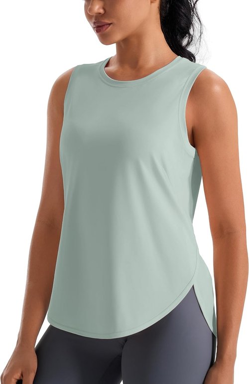 JOYSPELS Ice Silk Workout Tank Tops - Cool-Dry Sleeveless Yoga Shirts for Women | Loose Fit Athletic Wear