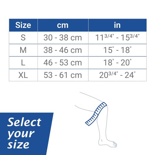 Actimove Everyday Supports Mild Knee Support - Mild Support, Lightweight, Easy to Apply for Slightly Swollen and Aching Knees – White, Large