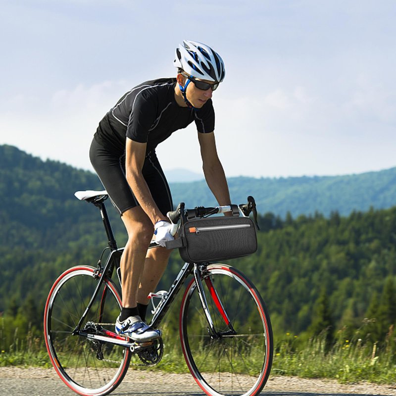 VENFOREST Bike Handlebar Bag Professional Waterproof Bike Crossbar Front Bag Bicycle Basket Frame Bags for Road Mountain Bicycle Outdoor Cycling Travel Hiking