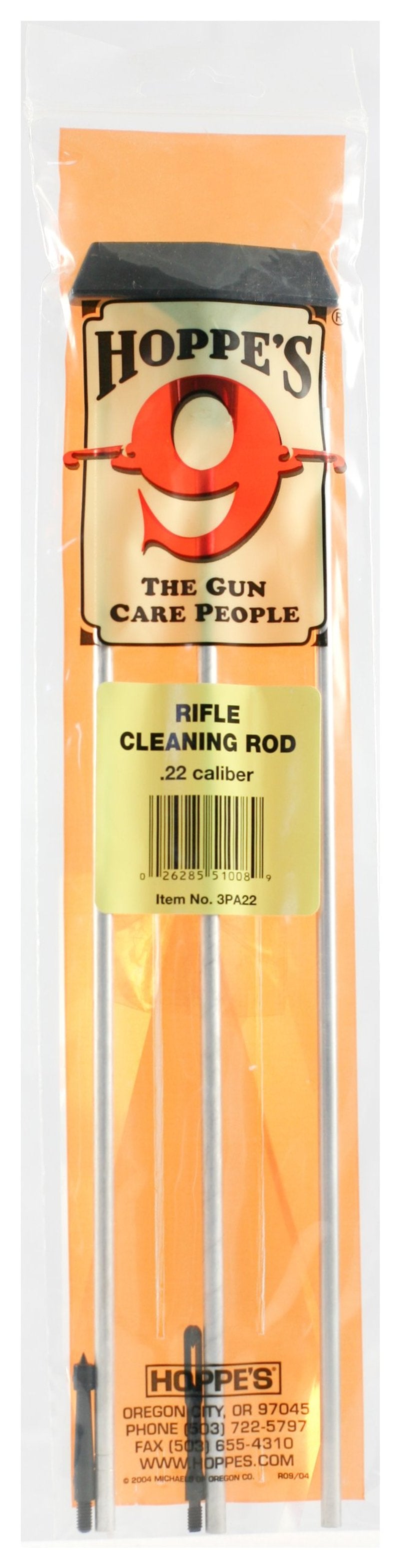 Hoppe's Gun Rifle Cleaning Aluminum Rod for .22 Caliber