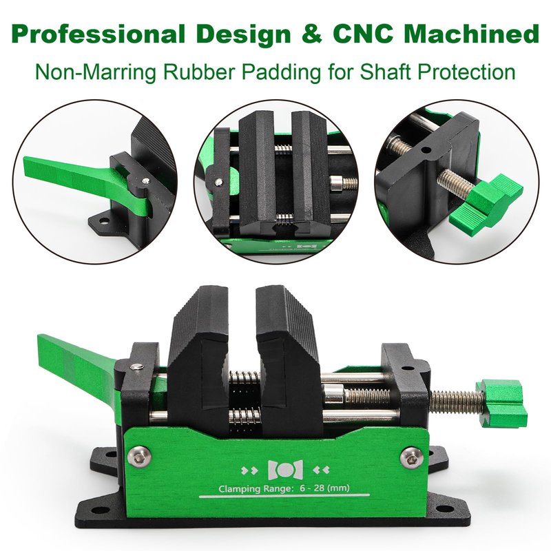 Nicunom Golf Club Regripping Pro Kit, Aluminum Club Vise Clamp Quick Release Golf Shaft Clamp Grip Vice Golf Grip Removal Tool for Home or Workshop