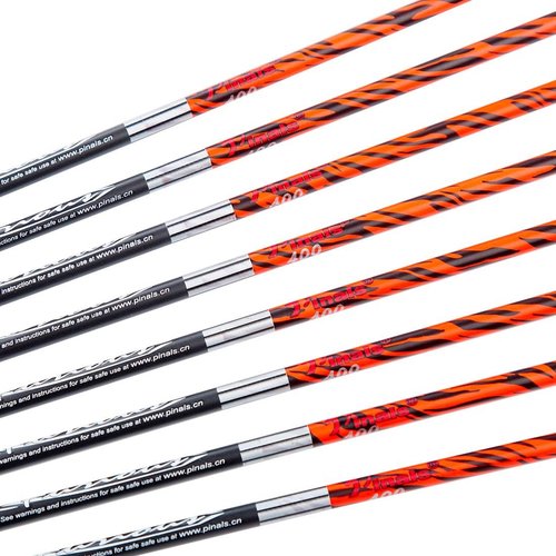 Archery Traditional Arrows - 30/32 Inch Carbon Shafts with Turkey Feathers for Recurve & Compound Bows | 12PCS
