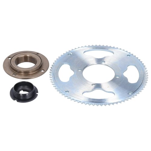 Freewheel Sprocket, Durable 80 Teeth Crankset for E-Bike Conversion, 25H Hub Compatible Connector Accessory for Cyclists Electric Bike Modifications