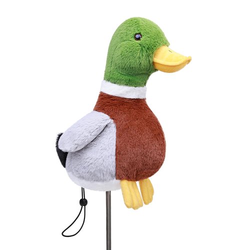 Funny Mallard Duck Golf Headcover, Animals Plush Golf Club Head Covers, Small Size Fits Hybird and Irons, Large Size Fits Standard 460cc Driver Head