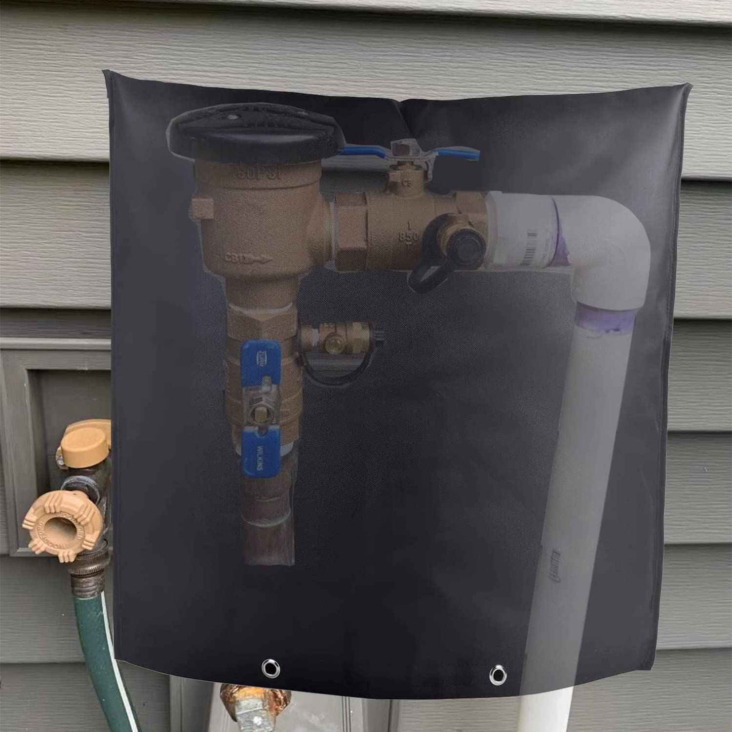 30×26 Inch Backflow Preventer Insulation Cover - Sprinkler Covers for Outside - Winter Water Well Pump Covers Sprinkler Valve Cover Insulated - Protects from Severe Snow and Intense Sun