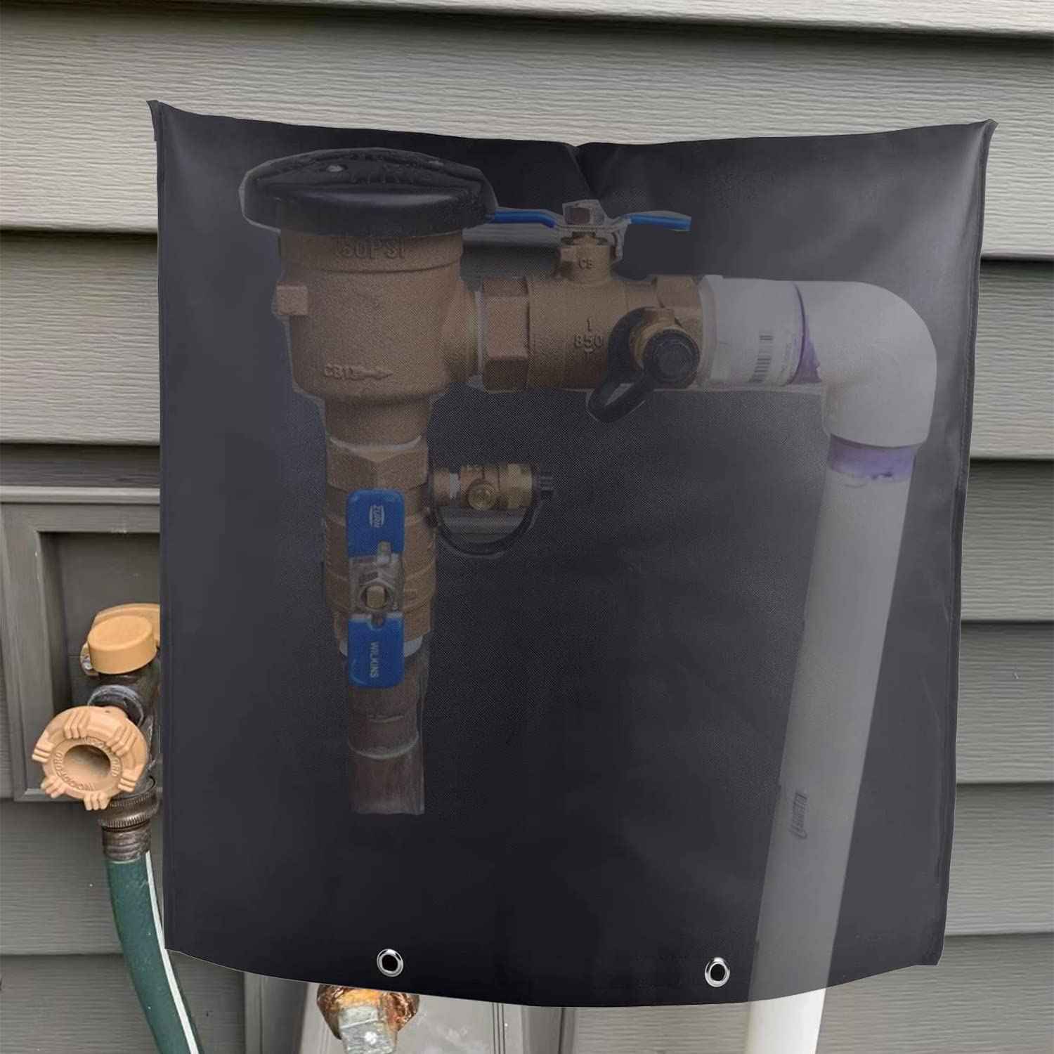 30×26 Inch Backflow Preventer Insulation Cover - Sprinkler Covers for Outside - Winter Water Well Pump Covers Sprinkler Valve Cover Insulated - Protects from Severe Snow and Intense Sun