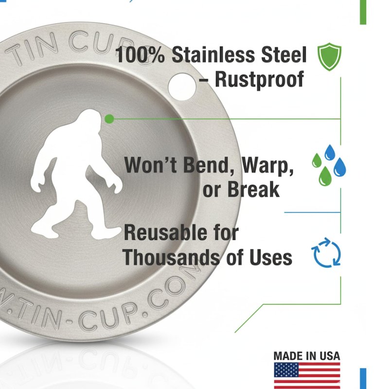 Tin Cup Golf Ball Custom Marker Alignment Tool (Sasquatch)