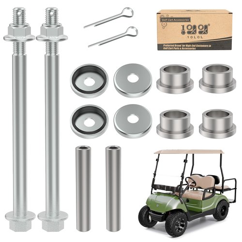 10L0L Golf Cart King Pin Spindle Knuckle Bushing Repair Kit for Yamaha G22 G29 Drive 2 Golf Cart, Replaces OEM Part# 2NL-23448-00-00, 90381-17067-00, 2NL-23517-00, 3JN-23517-00