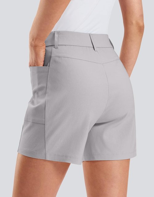 G Gradual Women's Golf Hiking Shorts - Stretchy Fabric with Deep Pockets | Casual Travel Wear