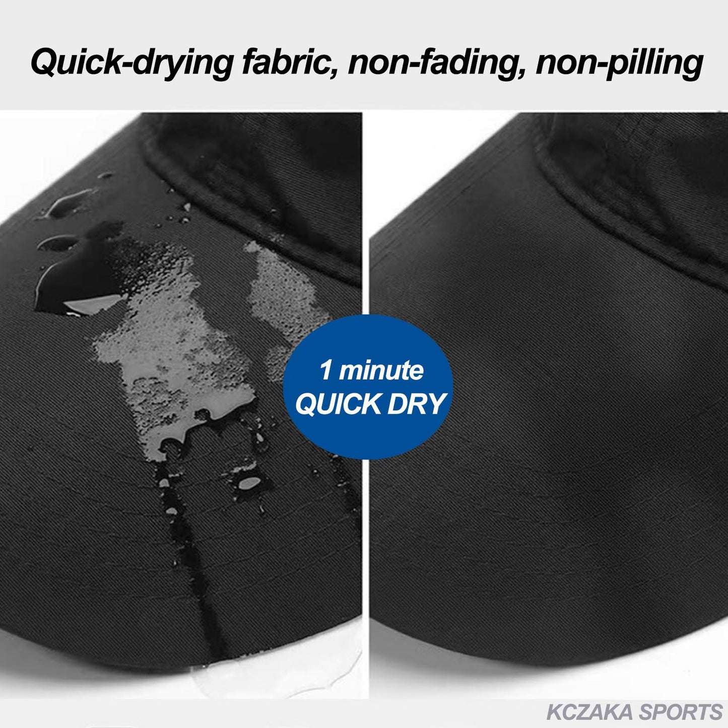 KCZAKA Waterproof Quick Dry Baseball Caps Men's Winter Fleece Lined Warm Back Closed Baseball Hats K220