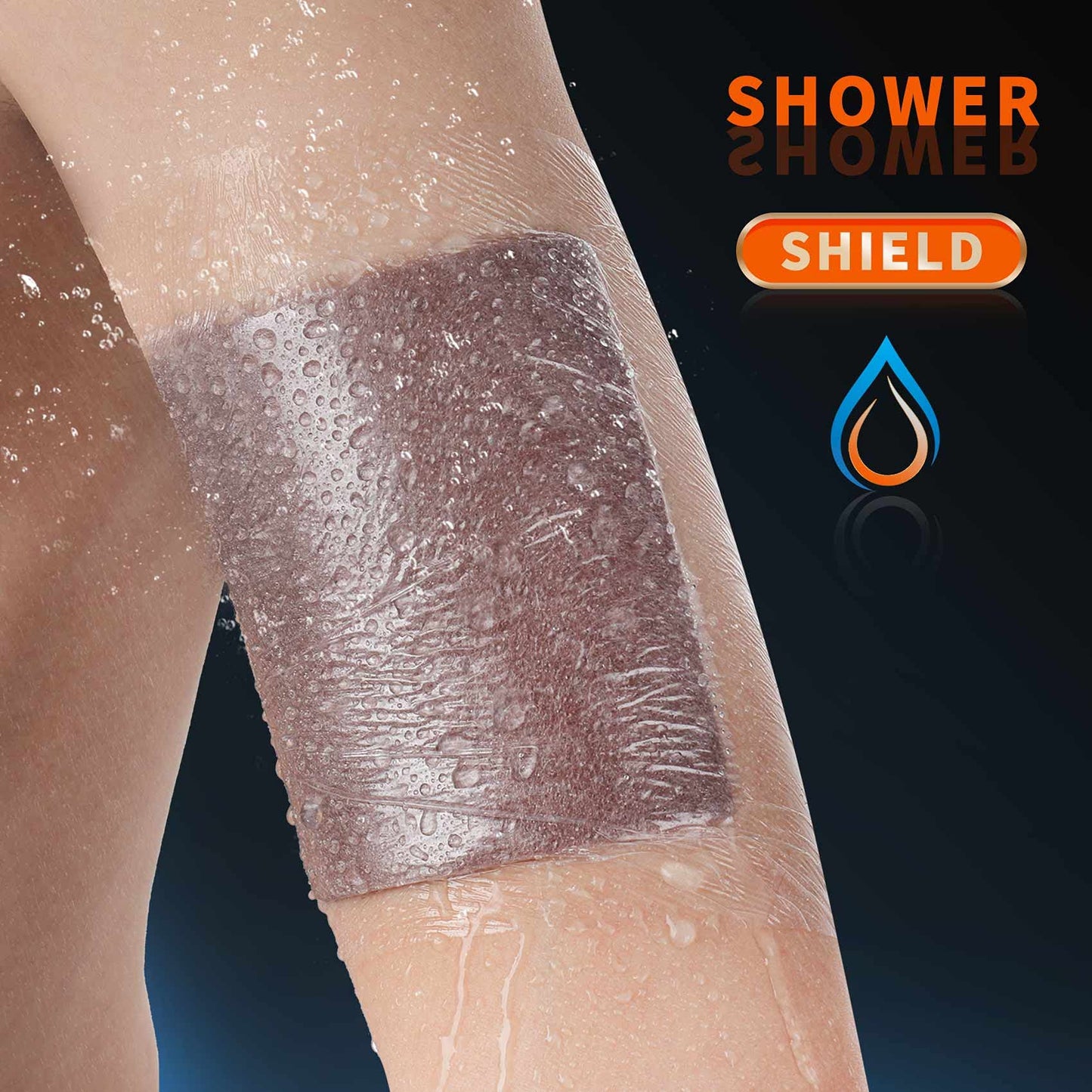 EalionMed Transparent Film Dressing, Waterproof Wound Bandage, Adhesive Patch, 2.75'' W X 2.36'' L, 100 Pack, Clear, Breathable, Comfortable, Shower Shield, Tattoo Aftercare.