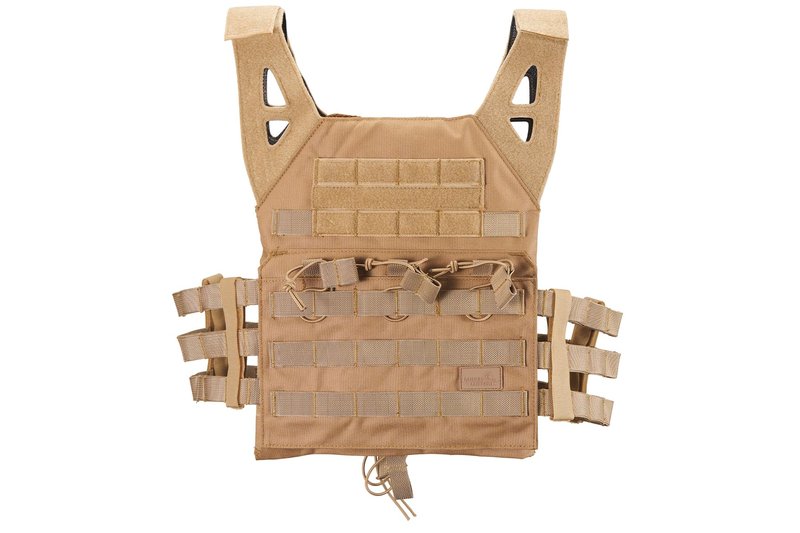 Lancer Tactical Airsoft Lightweight Molle Tactical Vest with Retention Cords-One size Fully adjustable Customizable Fit