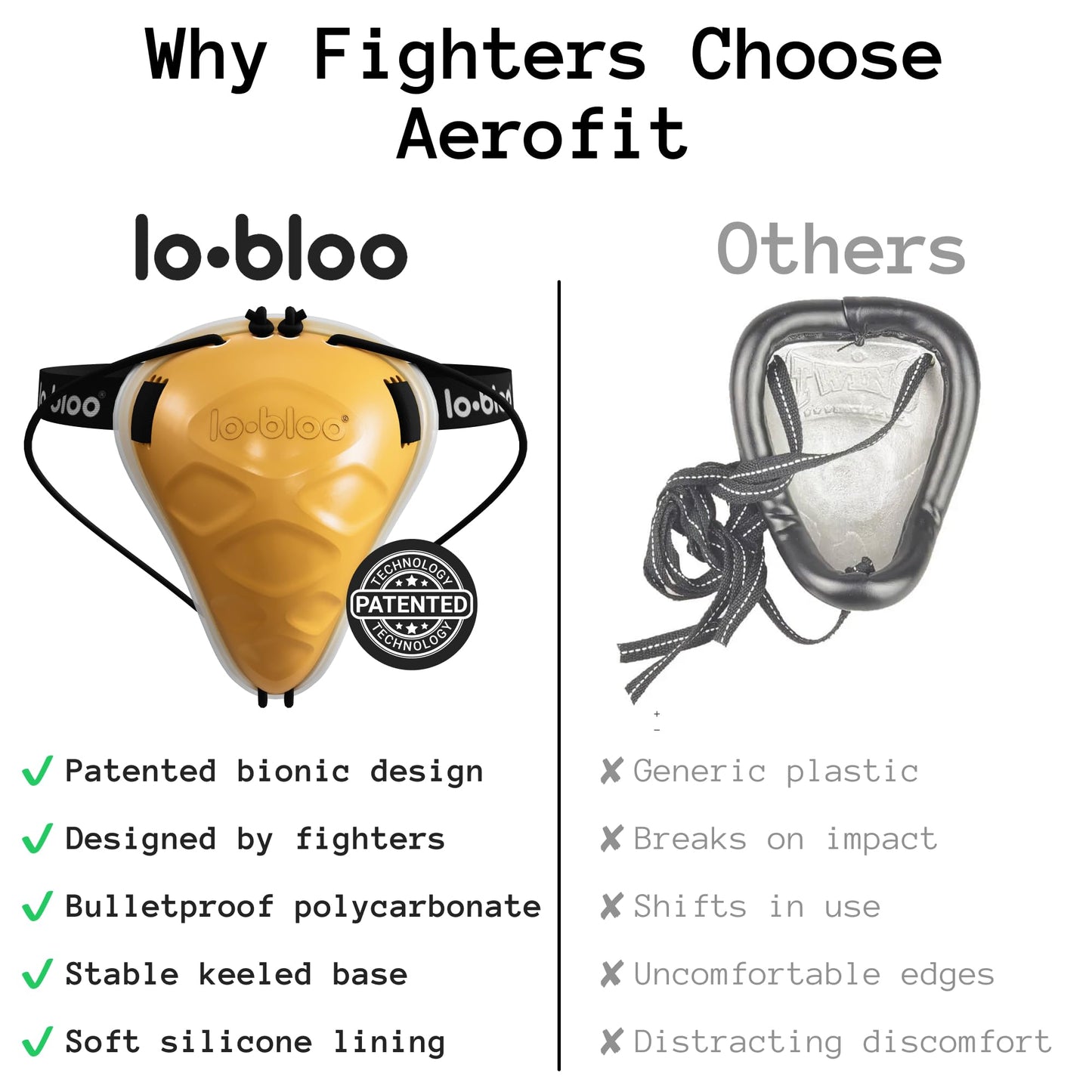 lobloo Aerofit Athletic Cup – Advanced Performance Protection for MMA, Muay Thai, Ball Sports, Running & Ice Hockey | Engineered Lock Fit, Lightweight Freedom | Made in Sweden. Teen Size 13-15yrs