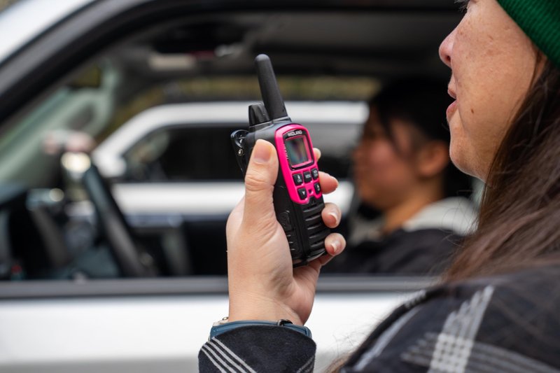 Midland T71PNK X-TALKER FRS Walkie Talkies with NOAA Weather Scan & Alert – Long Range Two-Way Radios – 36 Channels, 121 Privacy Codes – for Camping, Overlanding, Rock Crawling – Black/Pink, 2 Pack