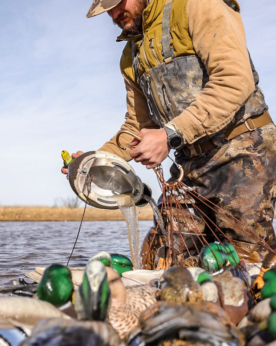 Heyday Outdoors Duck Decoy Rig | 2.5ft 3oz Tangle-Free PVC-Coated Cable & Weights | Texas Decoy Rig Built for Duck Hunting