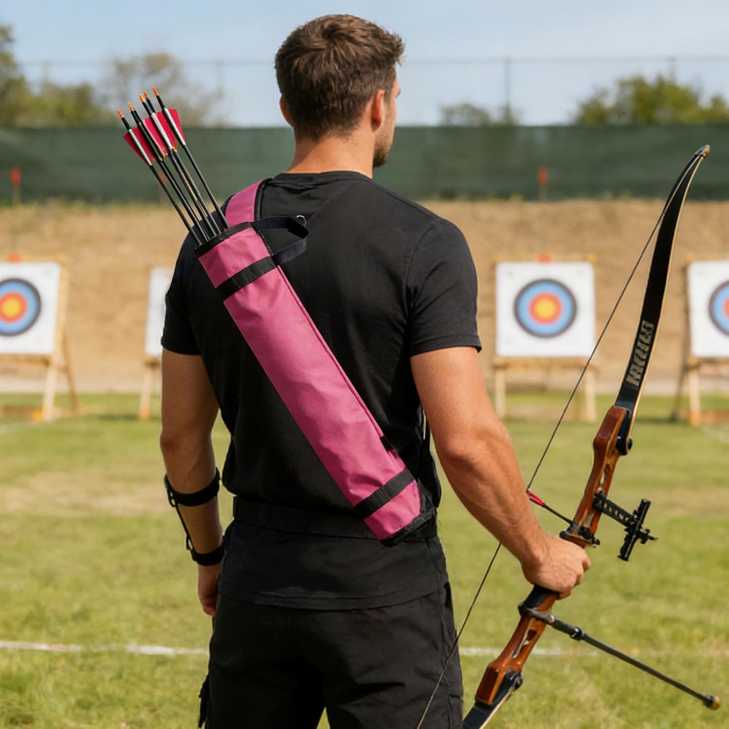 Quiver Arrow Holder - Adjustable Oxford Cloth Archery Quiver with Shoulder Strap | Portable for Outdoor Use
