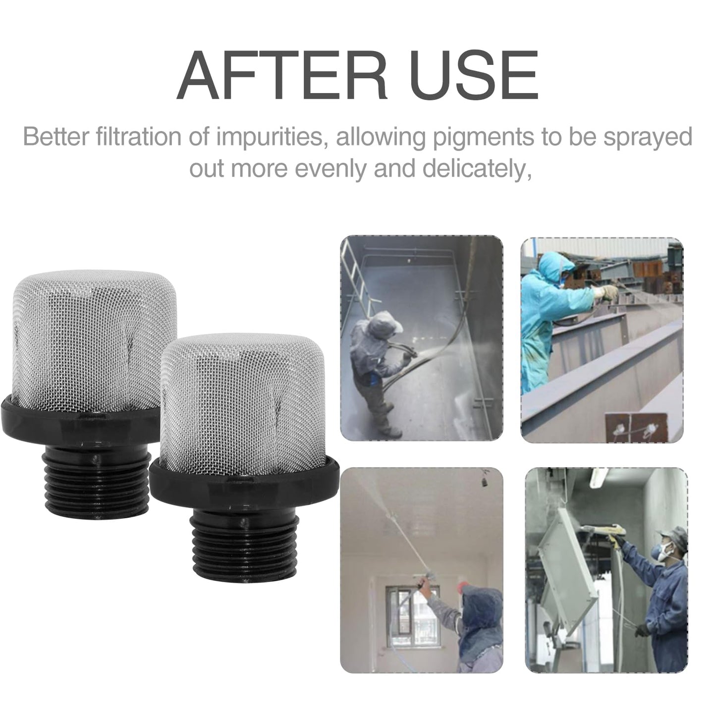 3/4 Inch Replacement Hose Inlet Strainer Filter Inlet Suction Strainer Mesh Filter Pumps, Paint Spray Guns (2 Pack)