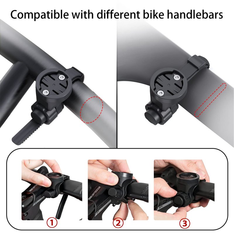 towild Bike Computer Edge Mount Compatible with Garmin/Meilan/XOSS/iGPSPORT,Bike Light Mount CL600 CL900 CL1200 BR800 BR1000