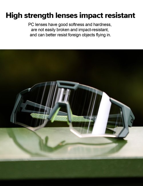 LAMEDA Photochromic anti-fog Sports Sunglasses for Men Women, UV 400 Protection Cycling Glasses Sunglasses for Biking Running