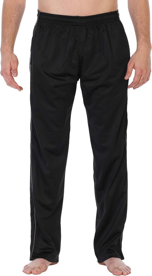 Gioberti Men's Athletic Track Pants - Stylish Zip Bottom Design for Comfort and Performance