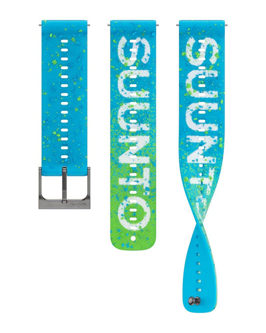 SUUNTO 22mm Athletic 6 Silicone Strap, Power Blue S+M, Compatible with Ocean, Vertical 1/2, Race 1/2, Race S, 9 Peak Pro, Run, 9 Peak, and 5 Peak