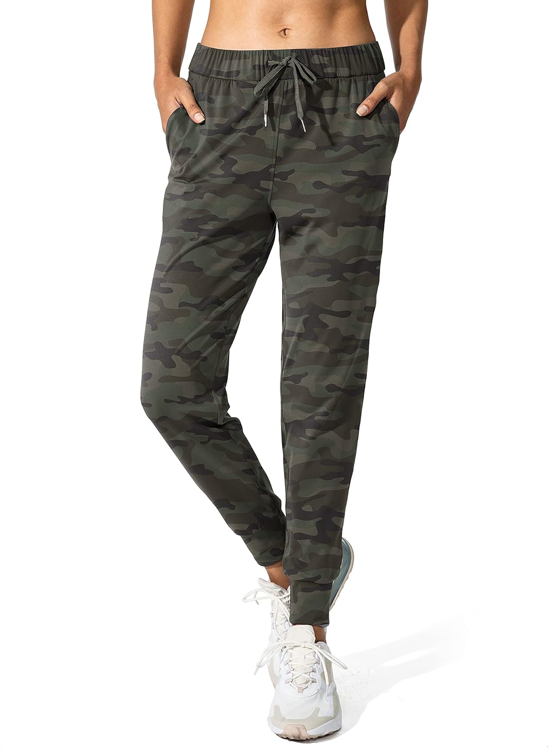 SANTINY Women's Joggers - Comfortable Drawstring Sweatpants with Pockets for Running & Lounge