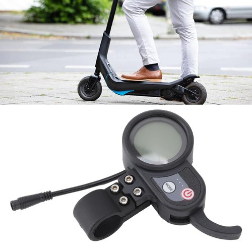 Electric Scooter LCD Display Panel 36 to 60V ABS Blue Screen Control Panel with 6 Pin Connector