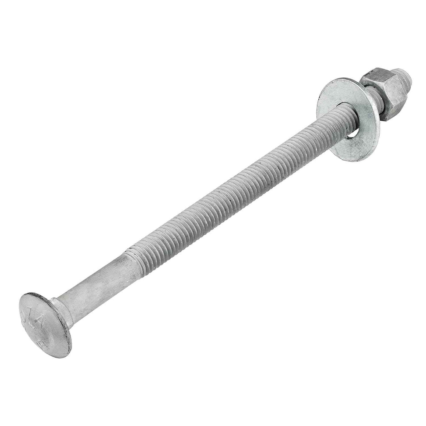 Galvanized Carriage Bolt Kit - 25 Pack 1/2" x 6" with Washers & Hex Nuts for Outdoor Use