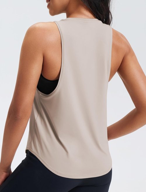 JOYSPELS Workout Tank Tops - Quick Dry Ice Silk Athletic Shirts for Women | Loose Fit Sleeveless Gym Wear