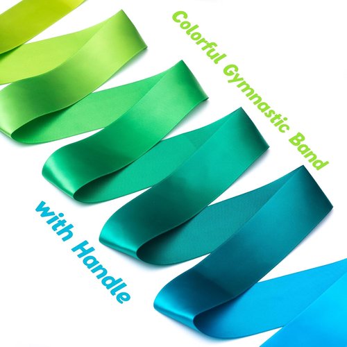 Cikyner Gymnastics Ribbon - 2 Pack Colorful Dance Bands with Sticks | Perfect for Kids' Parties & Games