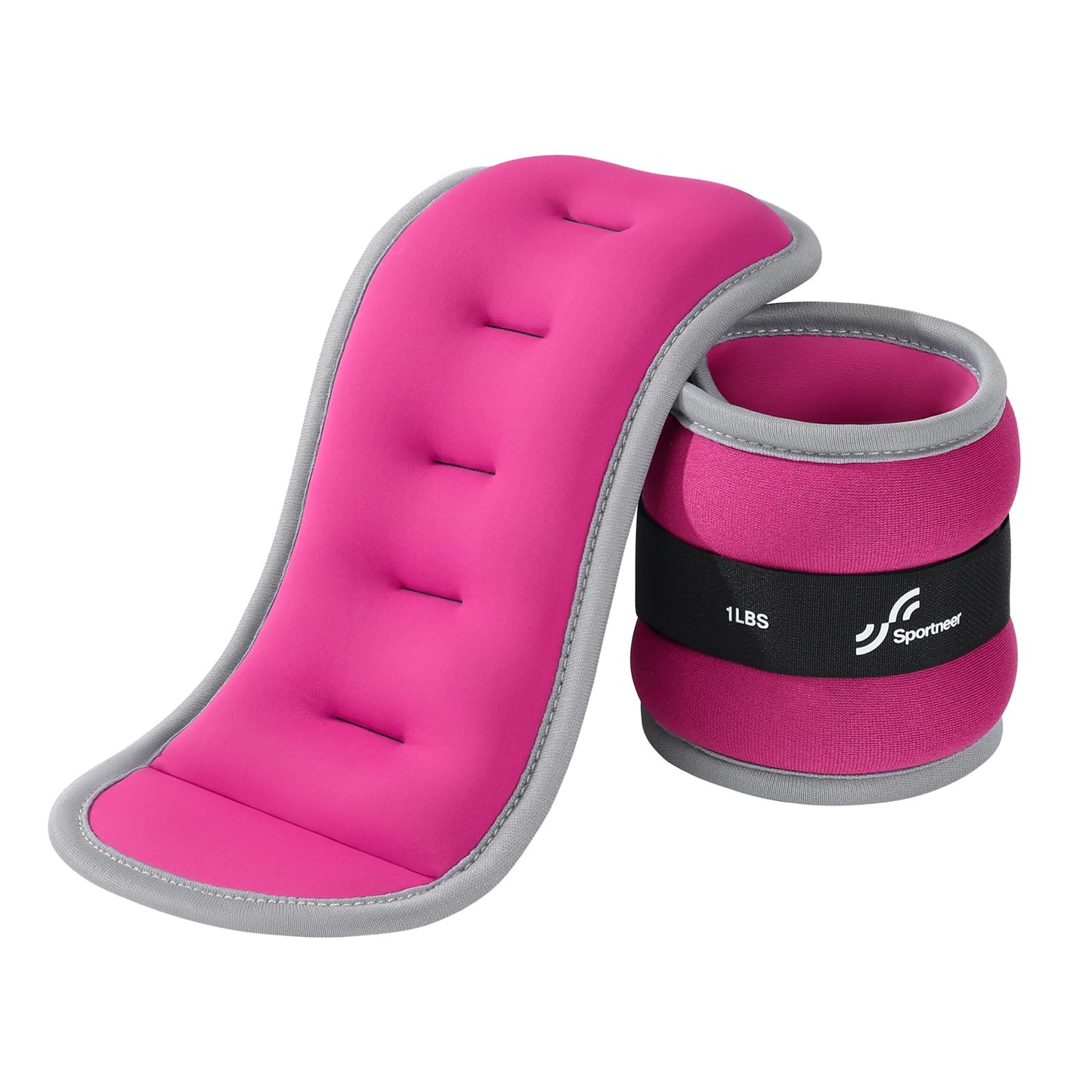 Sportneer Ankle Weights & Wrist Weights -1 2 3 4 5 Lbs Set of 2 for Men Women Kids Strength Training Arm and Leg Weights Set Comfortable and Soft Perfect for Dancing Running Walking Fitness Workout
