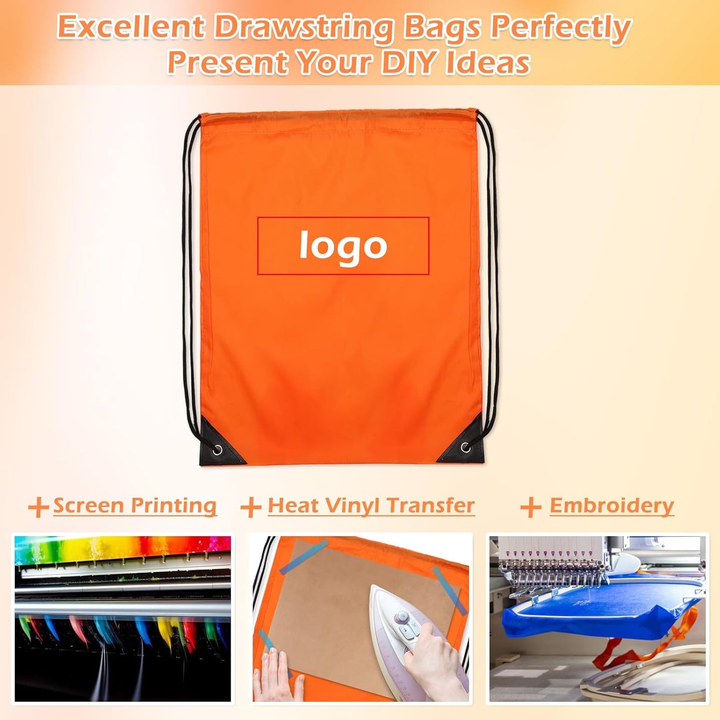 PAXCOO Drawstring Backpack Bulk - 30 Nylon Cinch Sacks in 10 Vibrant Colors