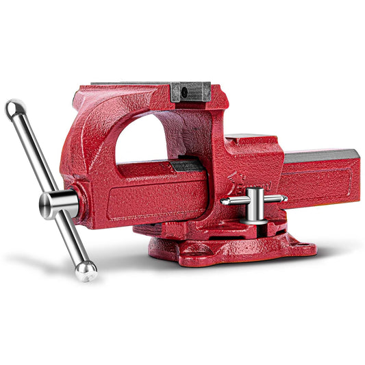 Forward 1306 6 Inch Home Vise Ductile Iron 6" Bench Vise Homeowner's Vice with Anvil and Swivel Base