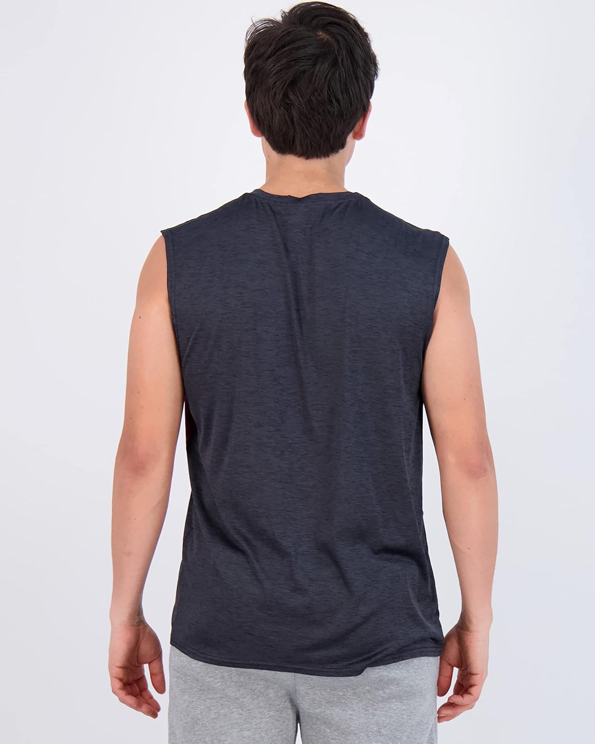 Real Essentials Men's Dry Fit Workout Tank Top - Sleeveless Athletic Shirt (3 & 5 Pack, Big & Tall)