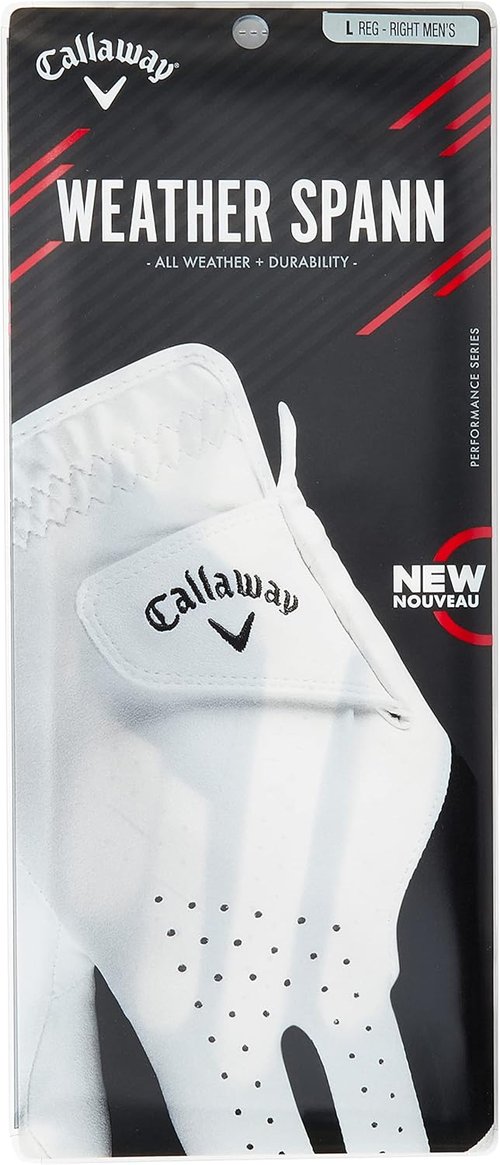 Callaway Golf Weather Spann Glove - Superior Grip & Comfort | Ideal for All Weather Conditions
