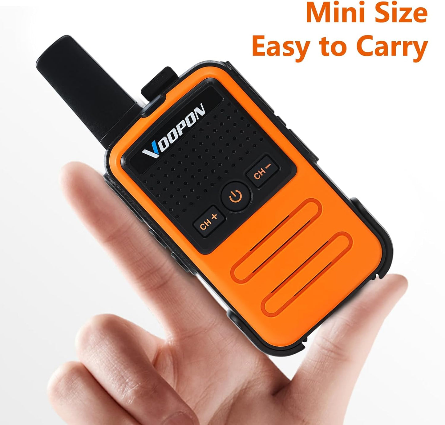 Skiennix Rechargeable Mini Walkie Talkies - Long Range Two-Way Radios for Family Adventures | 2-Pack